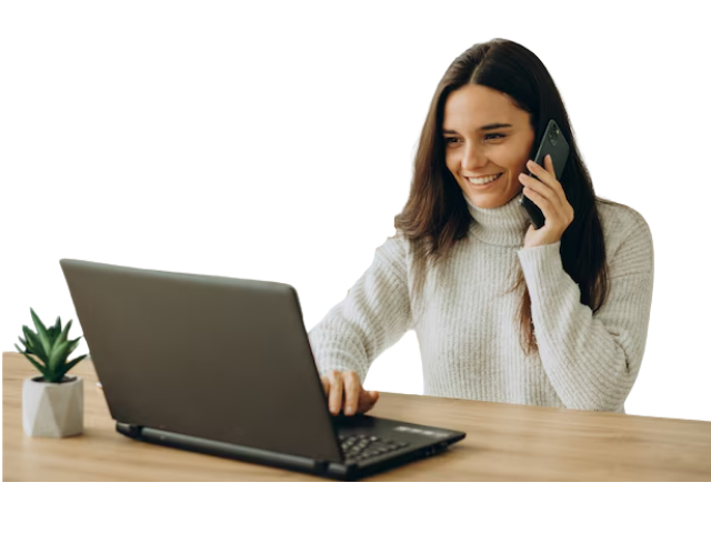 Person learning online